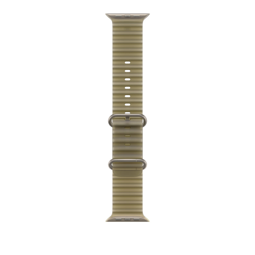49mm Translucent Kelp Ocean Band - Natural Titanium Finish - iSTYLE.ro