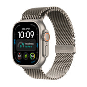 Apple Watch Ultra 4 GPS + Cellular 49mm Natural Titanium Case with Natural Titanium Milanese Loop - S - iSTYLE.ro