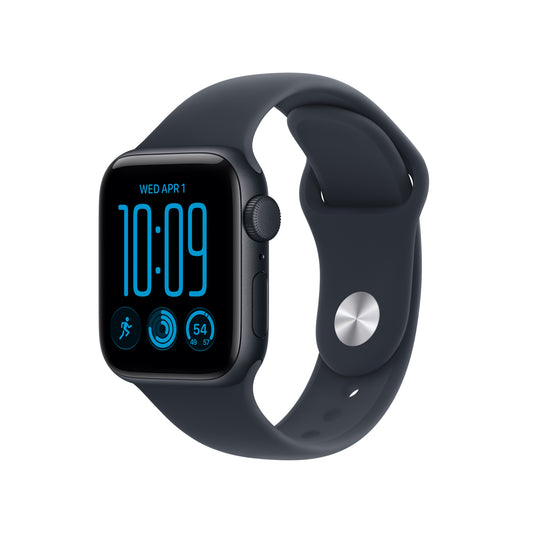 Apple Watch SE 3 GPS 40mm Midnight Aluminium Case with Navy Blue Sport Band - M/L - iSTYLE.ro