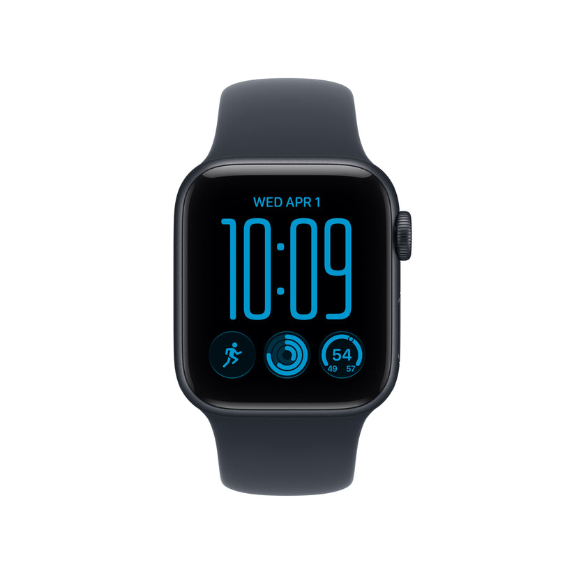 Apple Watch SE 3 GPS 40mm Midnight Aluminium Case with Navy Blue Sport Band - M/L - iSTYLE.ro