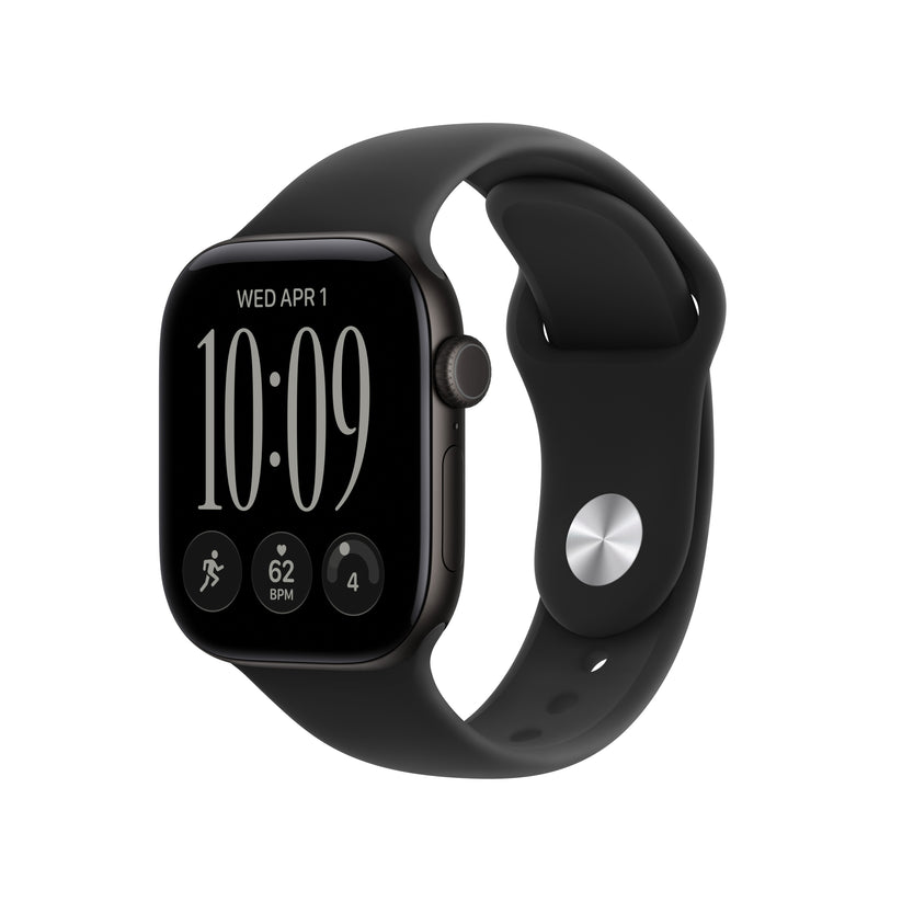 Apple Watch Series 12 GPS 42mm Black Aluminium Case with Black Sport Band - S/M - iSTYLE.ro