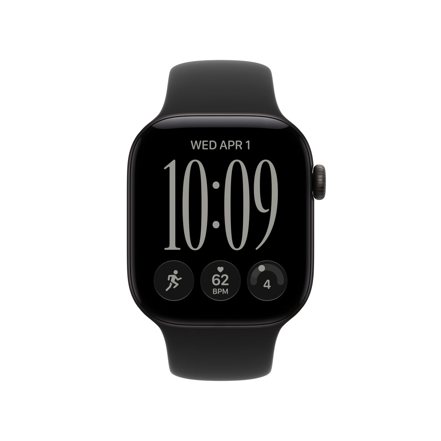 Apple Watch Series 12 GPS 42mm Black Aluminium Case with Black Sport Band - S/M - iSTYLE.ro