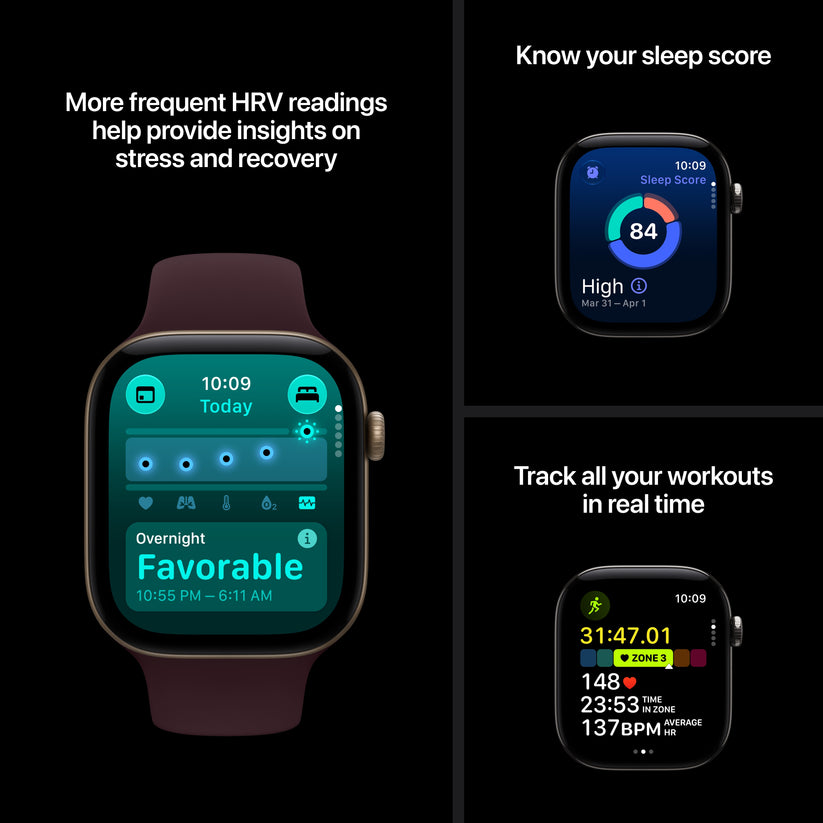 Apple Watch Series 12 GPS 42mm Black Aluminium Case with Black Sport Band - S/M - iSTYLE.ro