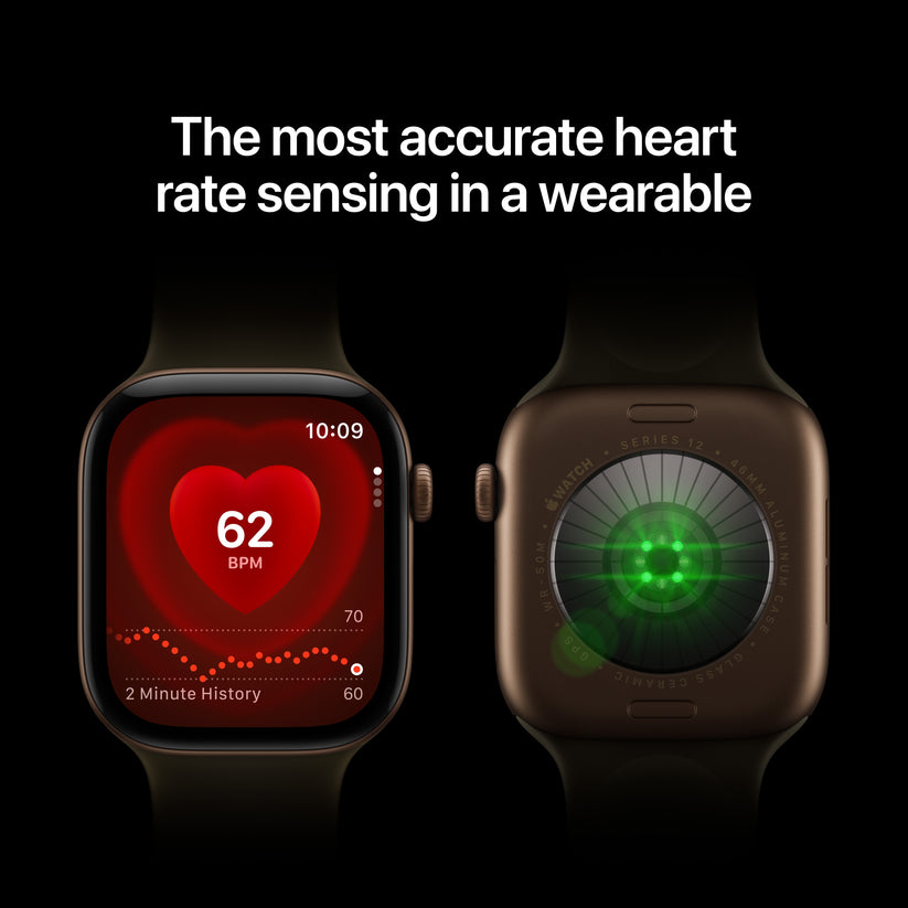 Apple Watch Series 12 GPS 42mm Light Gold Aluminium Case with Sand Sport Band - S/M - iSTYLE.ro