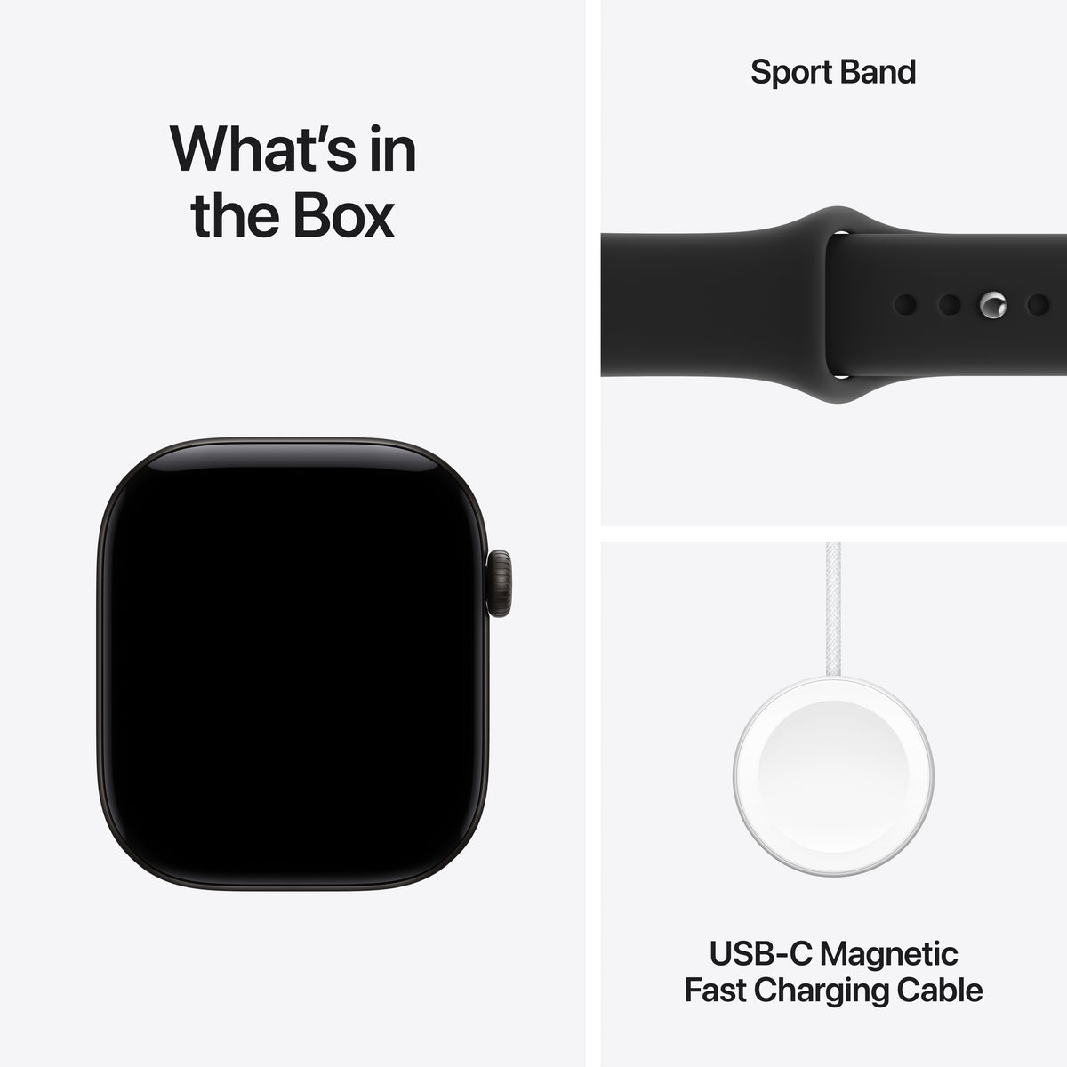 Apple Watch Series 12 GPS 46mm Black Aluminium Case with Black Sport Band - M/L - iSTYLE.ro