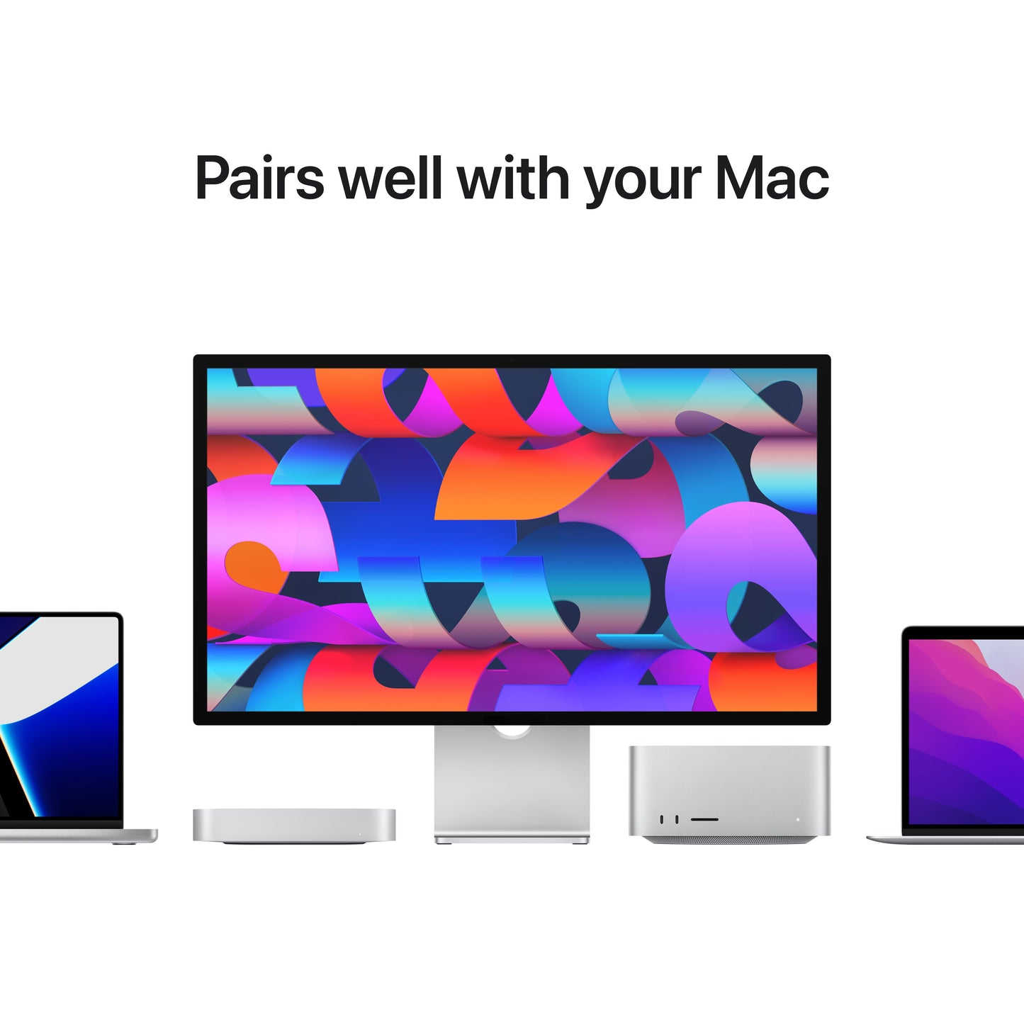 Monitor Apple Studio Display 27", 5K Retina, Thunderbolt, Nano-Texture Glass, Adaptor VESA, Argintiu (Stand monitor Apple Pro nu este inclus) - iSTYLE RO