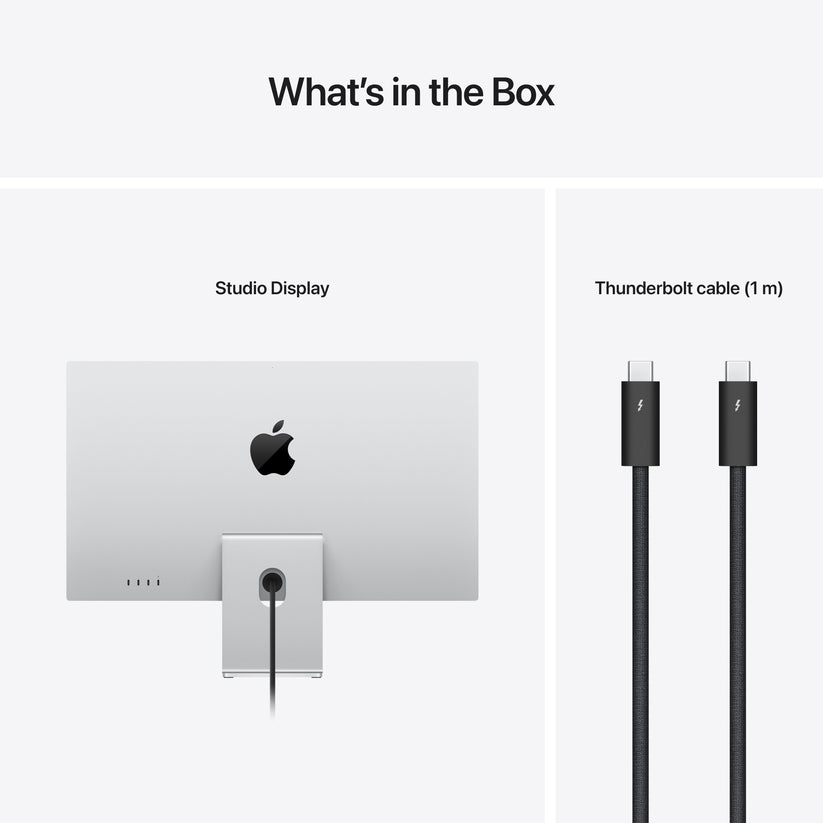 Monitor Apple Studio Display 27", 5K Retina, Thunderbolt, Nano-Texture Glass, Adaptor VESA, Argintiu (Stand monitor Apple Pro nu este inclus) - iSTYLE RO