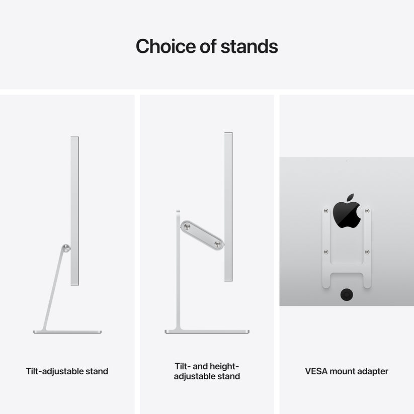 Monitor Apple Studio Display 27", 5K Retina, Thunderbolt, Nano-Texture Glass, Adaptor VESA, Argintiu (Stand monitor Apple Pro nu este inclus) - iSTYLE RO
