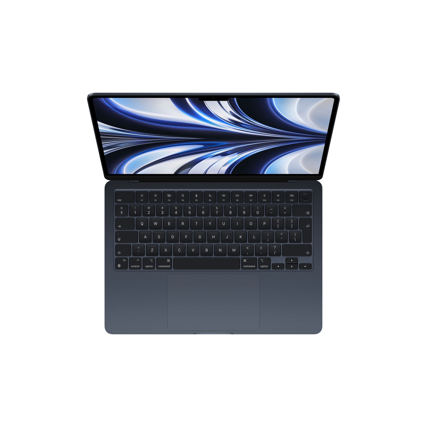 MacBook Air 13", procesor Apple M2, 8 nuclee CPU si 8 nuclee GPU, 16GB, 256GB, Midnight, RO KB - iSTYLE RO