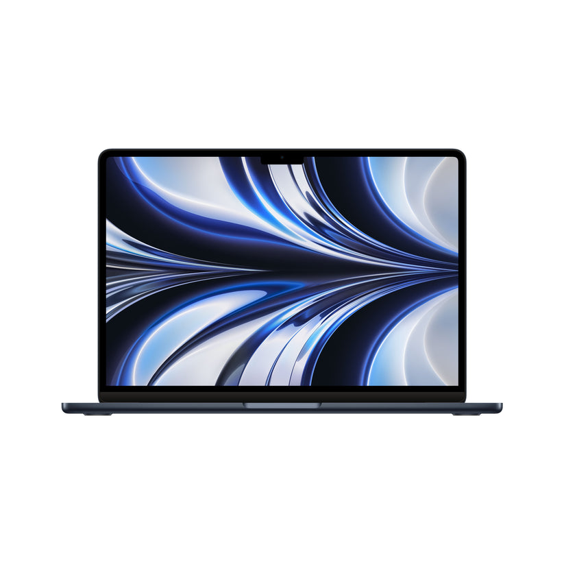 MacBook Air 13", procesor Apple M2, 8 nuclee CPU si 8 nuclee GPU, 16GB, 256GB, Midnight, RO KB - iSTYLE RO