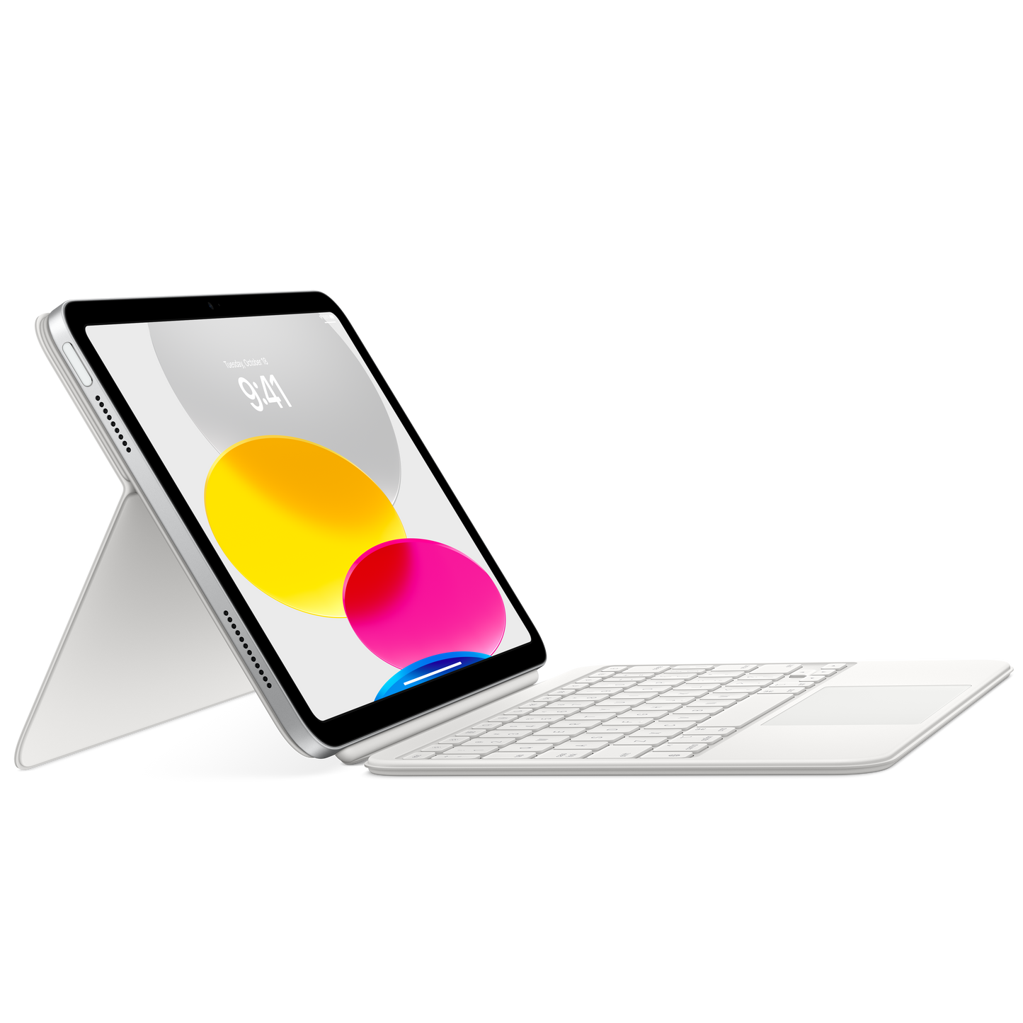 Husa cu tastatura Apple Magic Keyboard pentru iPad, Alb, layout US - iSTYLE RO