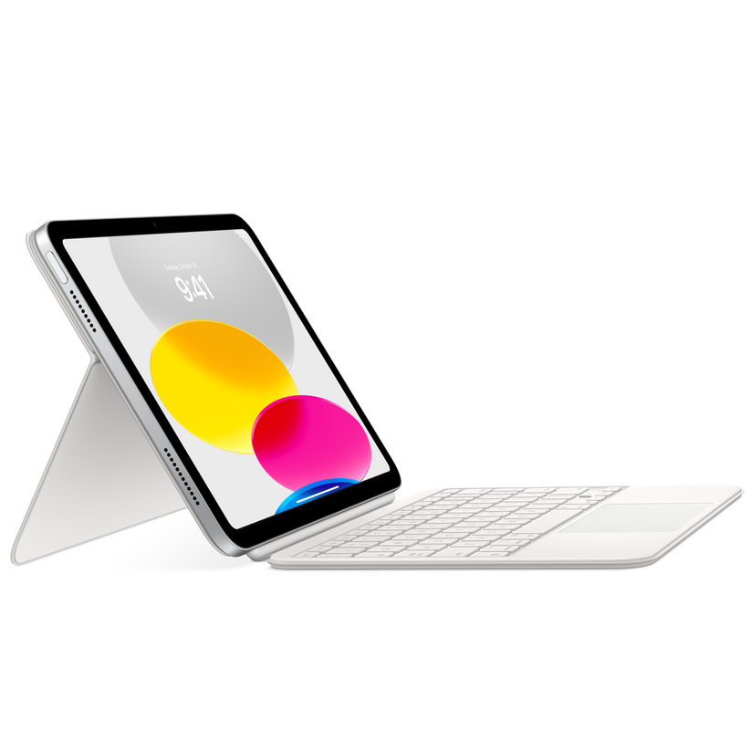 Husa cu tastatura Apple Magic Keyboard pentru iPad, Alb, layout INT - iSTYLE RO