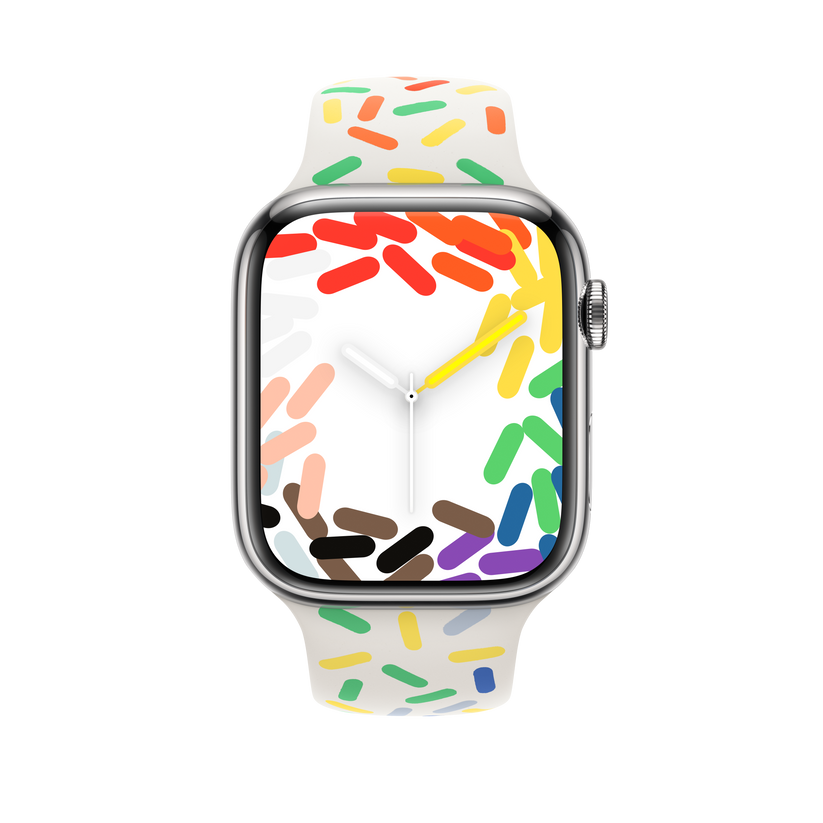 Curea Apple pentru Apple Watch 45mm Pride Edition Sport Band - S/M - iSTYLE RO