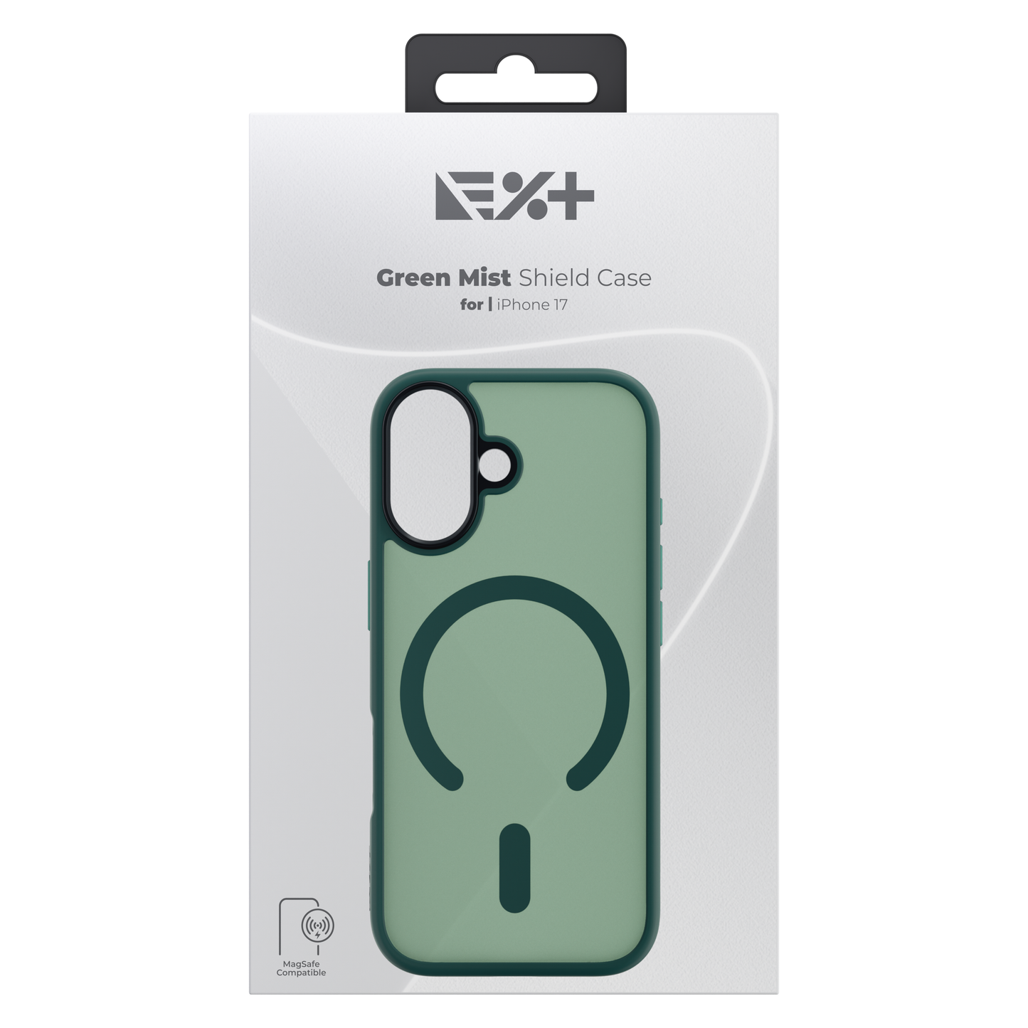 Husa de protectie NOA Mist Shield cu MagSafe pentru iPhone 17, Verde