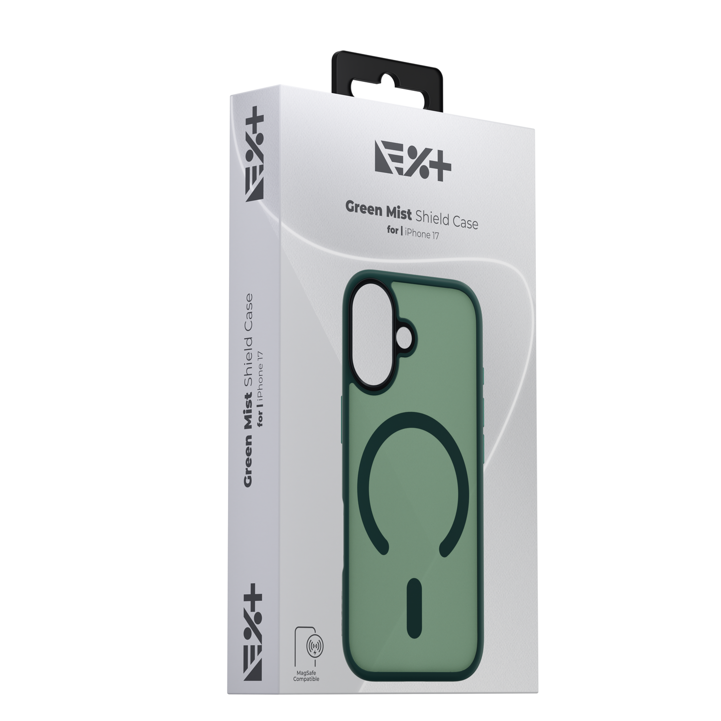 Husa de protectie NOA Mist Shield cu MagSafe pentru iPhone 17, Verde