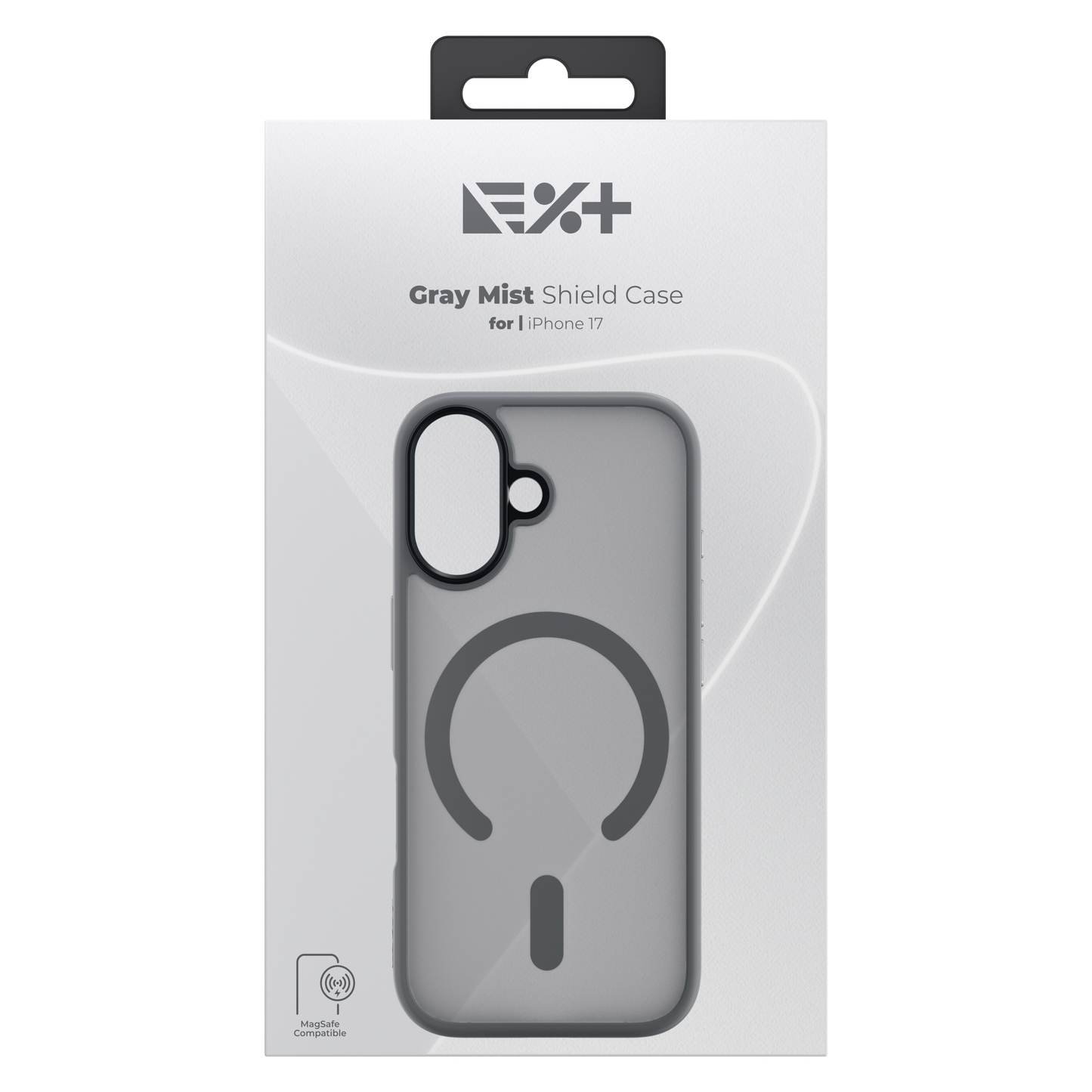 Husa de protectie NOA Mist Shield cu MagSafe pentru iPhone 17, Gri