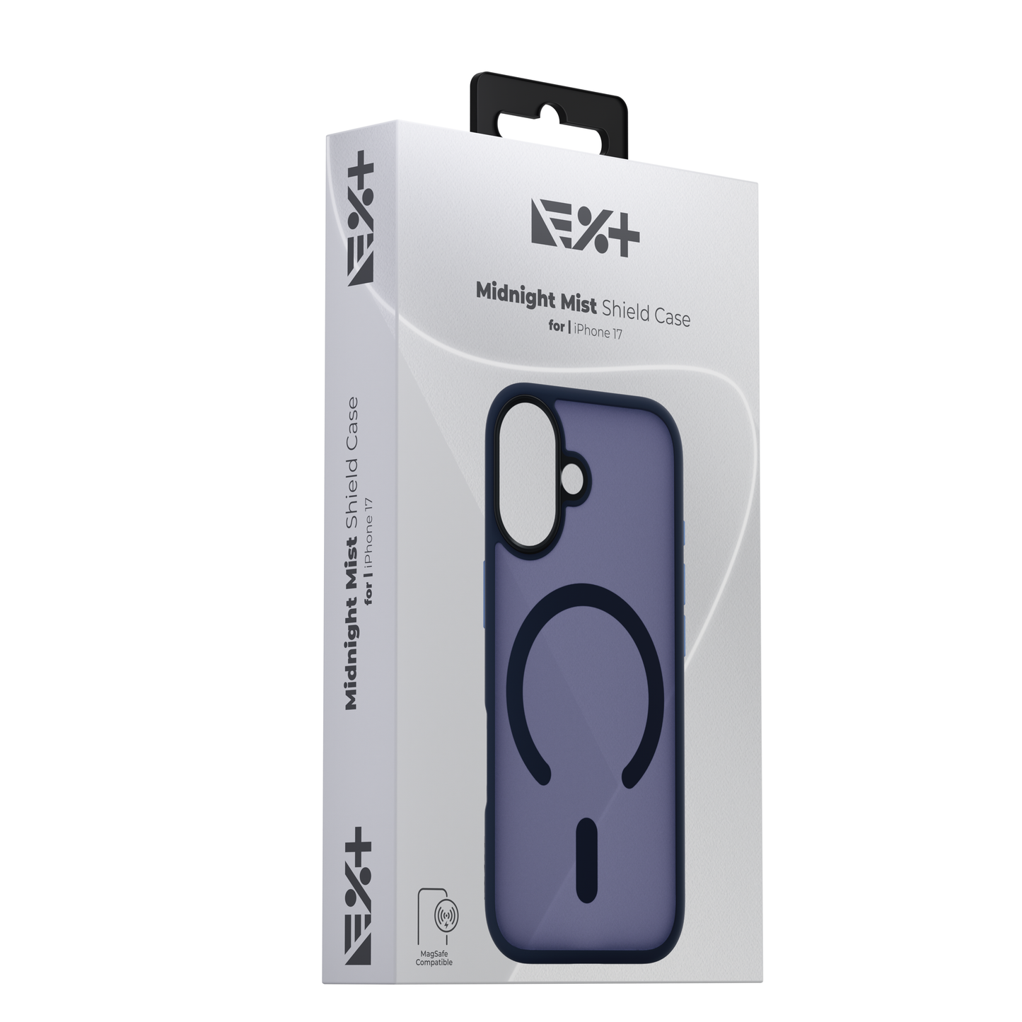 Husa de protectie NOA Mist Shield cu MagSafe pentru iPhone 17, Albastru