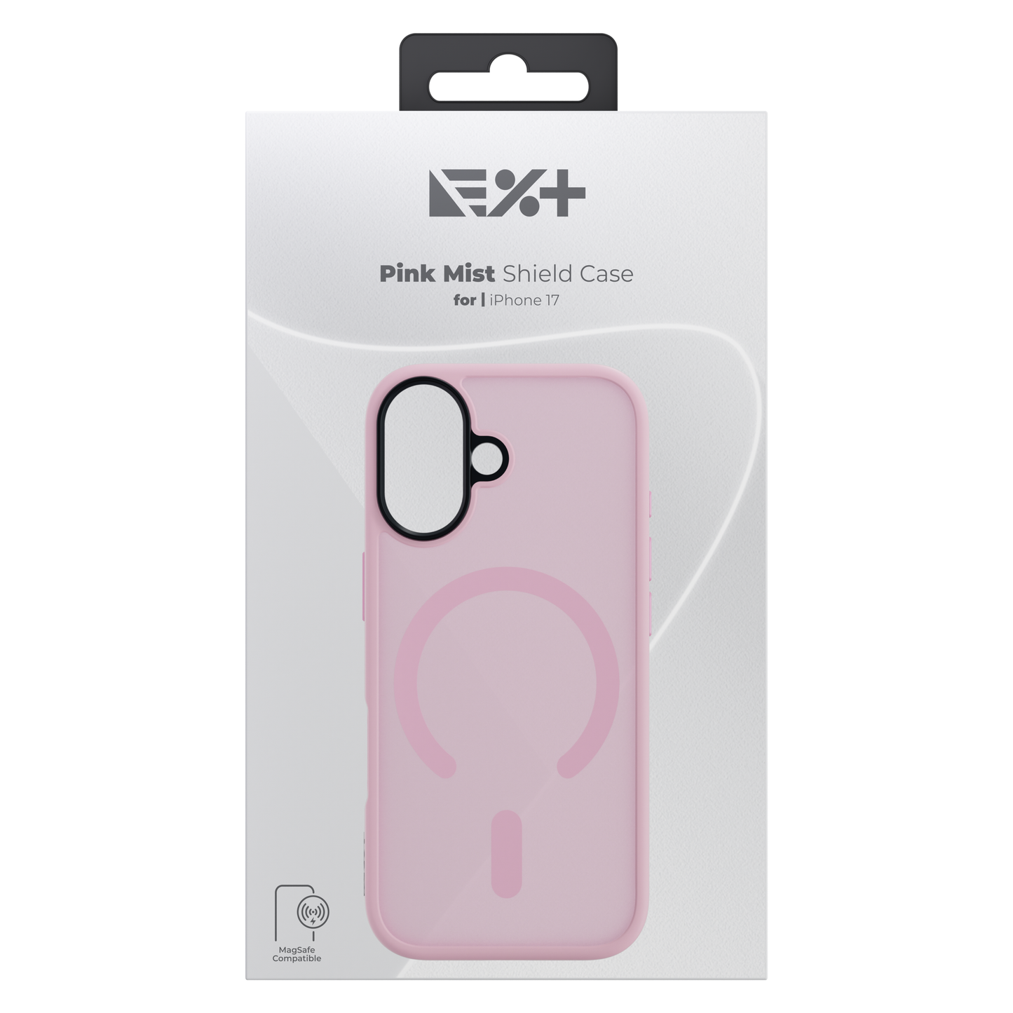 Husa de protectie NOA Mist Shield cu MagSafe pentru iPhone 17, Roz