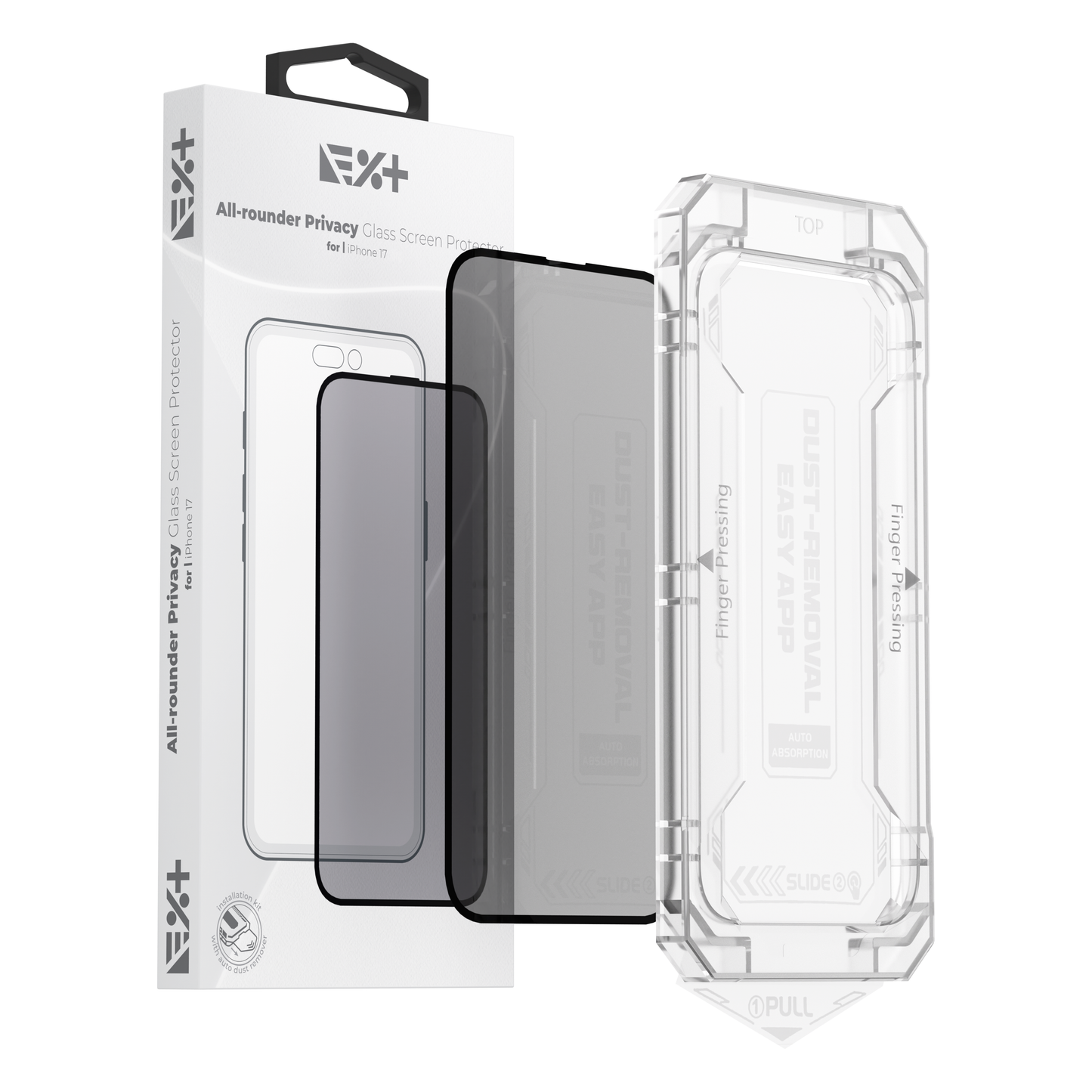 Folie de protectie din sticla privacy NOA pentru iPhone 17