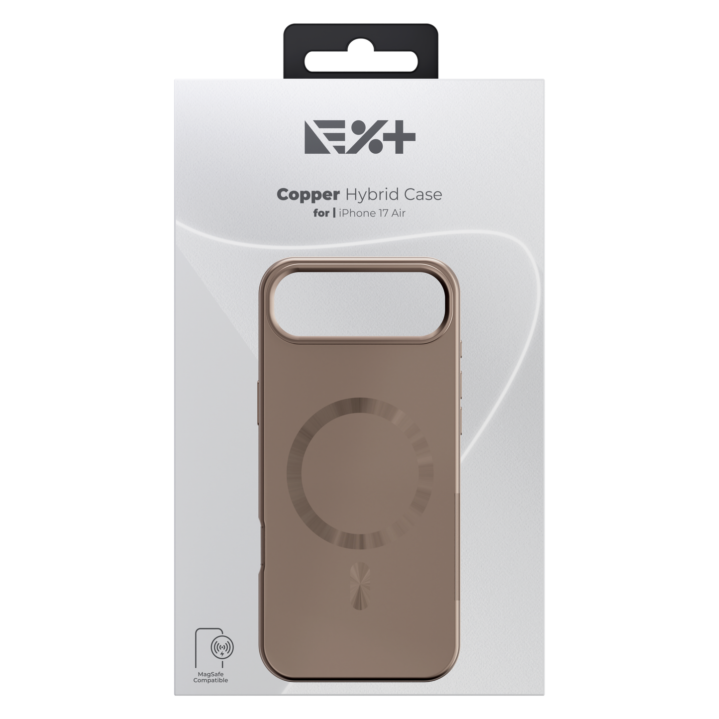 Husa de protectie NOA Hibrid pentru iPhone Air, MagSafe, Roz Cupru