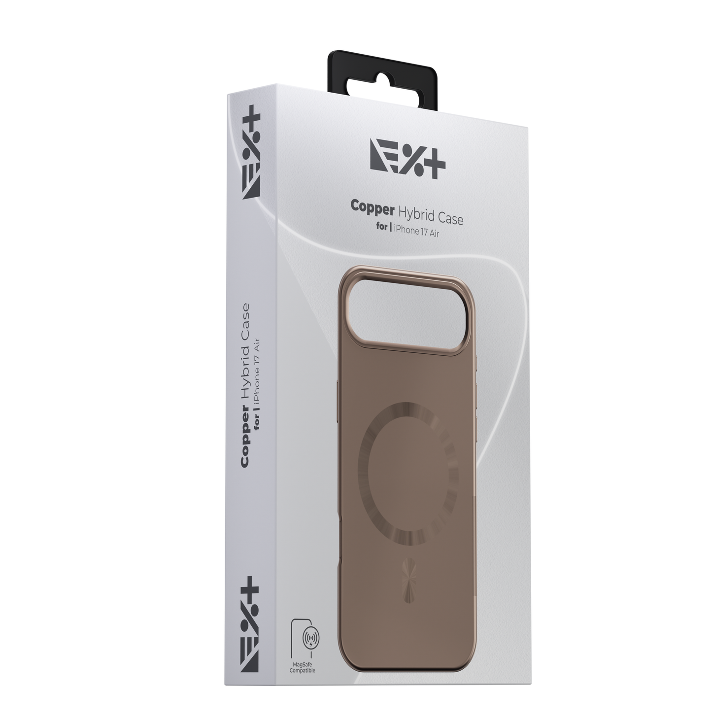 Husa de protectie NOA Hibrid pentru iPhone Air, MagSafe, Roz Cupru