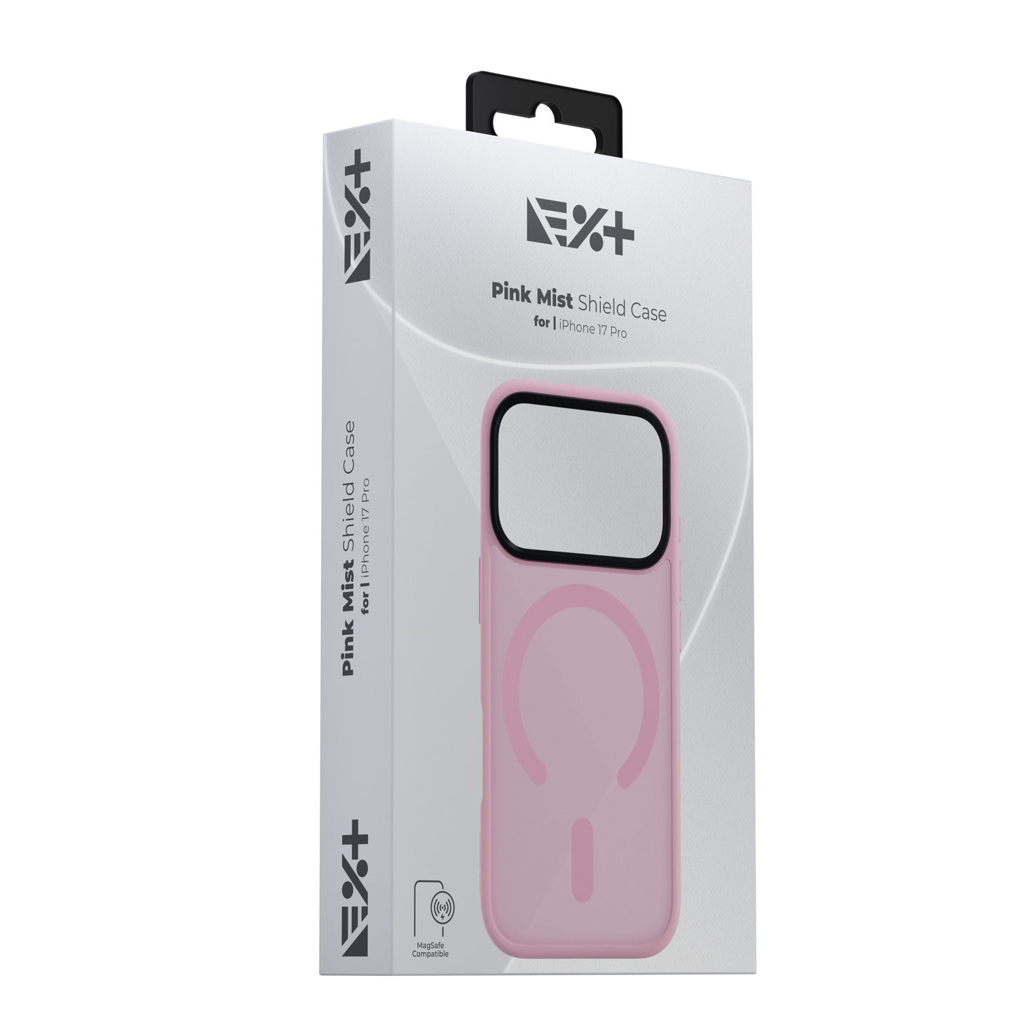 Husa de protectie NOA Mist Shield cu MagSafe pentru iPhone 17 Pro, Roz
