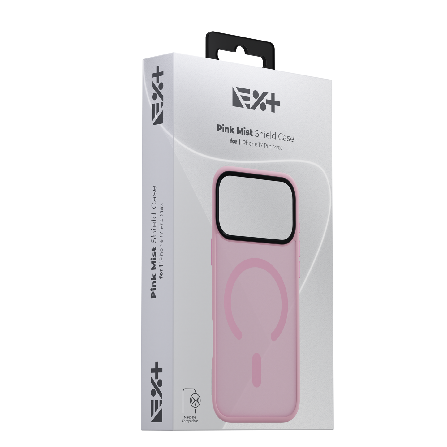 Husa de protectie NOA Mist Shield cu MagSafe pentru iPhone 17 Pro Max, Roz