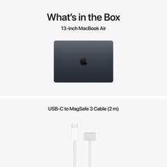 Produs configurabil: MacBook Air 13", procesor Apple M5, 10 nuclee CPU si 10 nuclee GPU, 24GB, 4TB SSD, Midnight, US KB