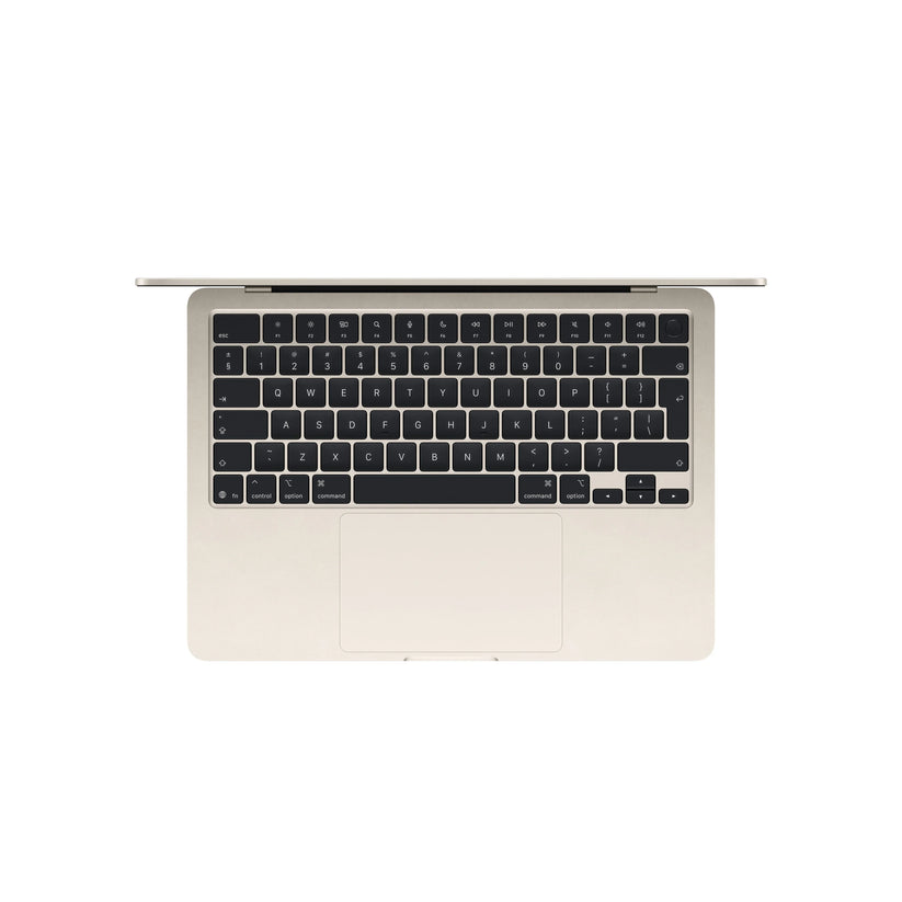 Produs configurabil: MacBook Air 13", procesor Apple M5, 10 nuclee CPU si 10 nuclee GPU, 24GB, 512GB SSD, Starlight, RO KB