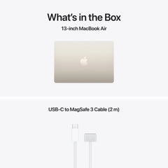 Produs configurabil: MacBook Air 13", procesor Apple M5, 10 nuclee CPU si 10 nuclee GPU, 24GB, 512GB SSD, Starlight, RO KB