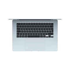 Produs configurabil: MacBook Air 15", procesor Apple M5, 10 nuclee CPU si 10 nuclee GPU, 16GB, 2TB SSD, Sky Blue, RO KB - iSTYLE.ro