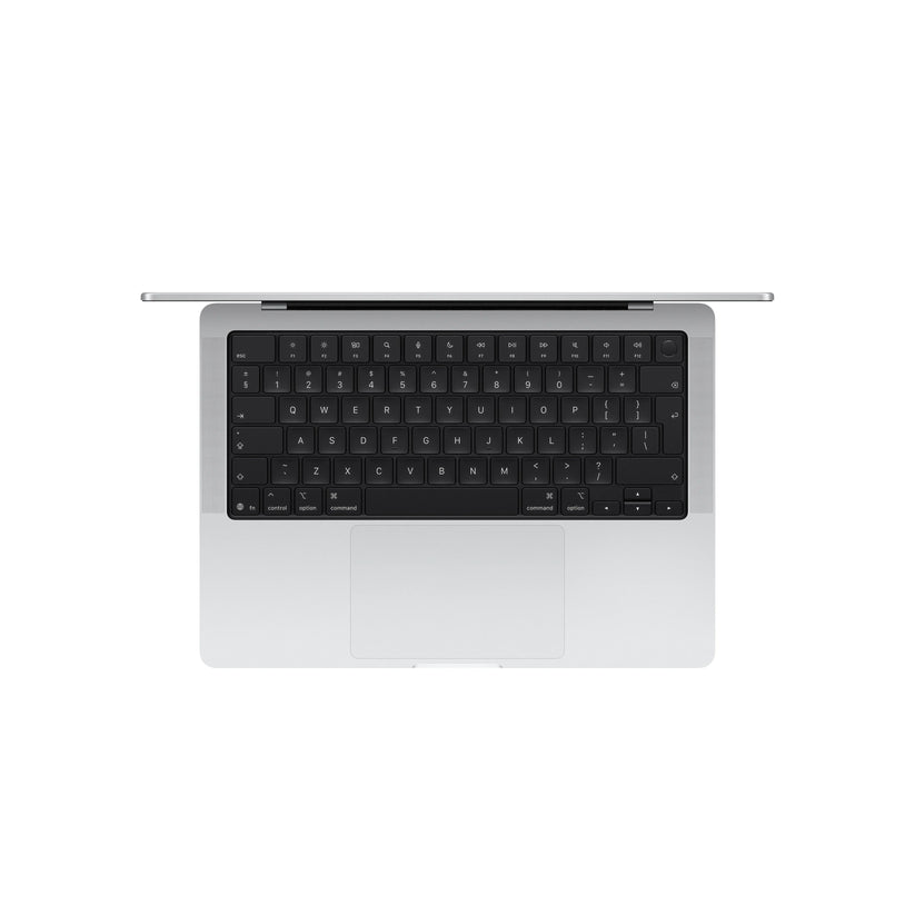Produs configurabil: MacBook Pro 14", procesor Apple M5 Pro, 18 nuclee CPU si 20 nuclee GPU, 24GB, 1TB SSD, Silver, Standard, US KB