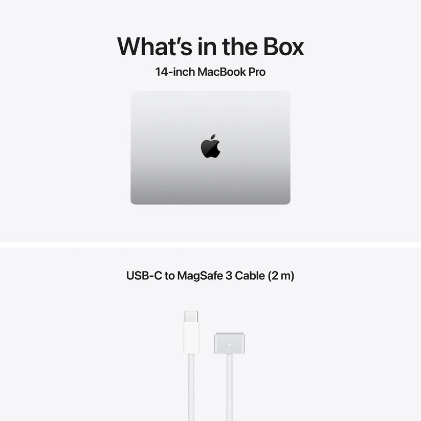 Produs configurabil: MacBook Pro 14", procesor Apple M5 Pro, 18 nuclee CPU si 20 nuclee GPU, 24GB, 1TB SSD, Silver, Standard, US KB