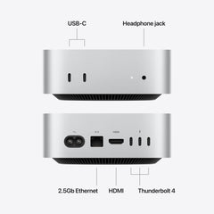 Mac Mini, procesor Apple M6, 12 nuclee CPU si 12 nuclee GPU, 16GB, 512GB SSD