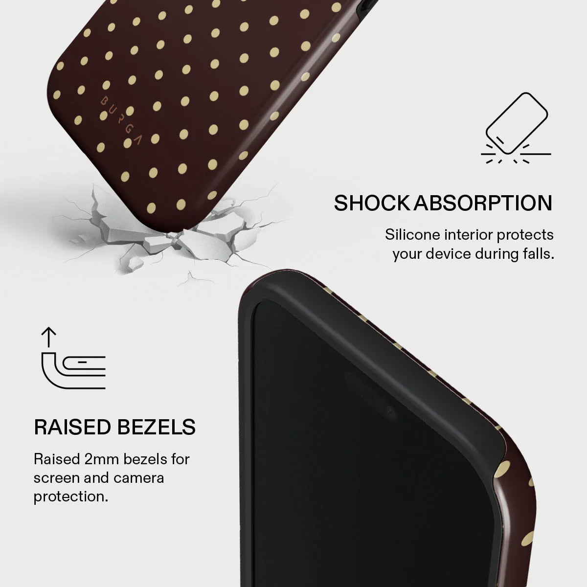 Husa de protectie BURGA pentru iPhone Air, Maro/Galben - iSTYLE.ro