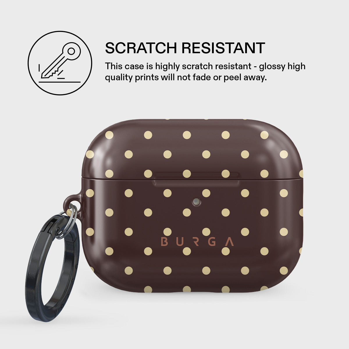 Husa de protectie BURGA pentru AirPods Pro 3, Maro/Galben - iSTYLE.ro