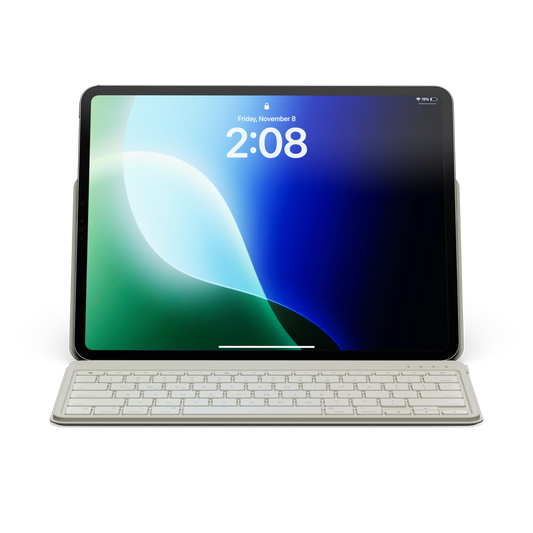 Satechi Tastatură Bluetooth OntheGo cu suport, Gri deschis