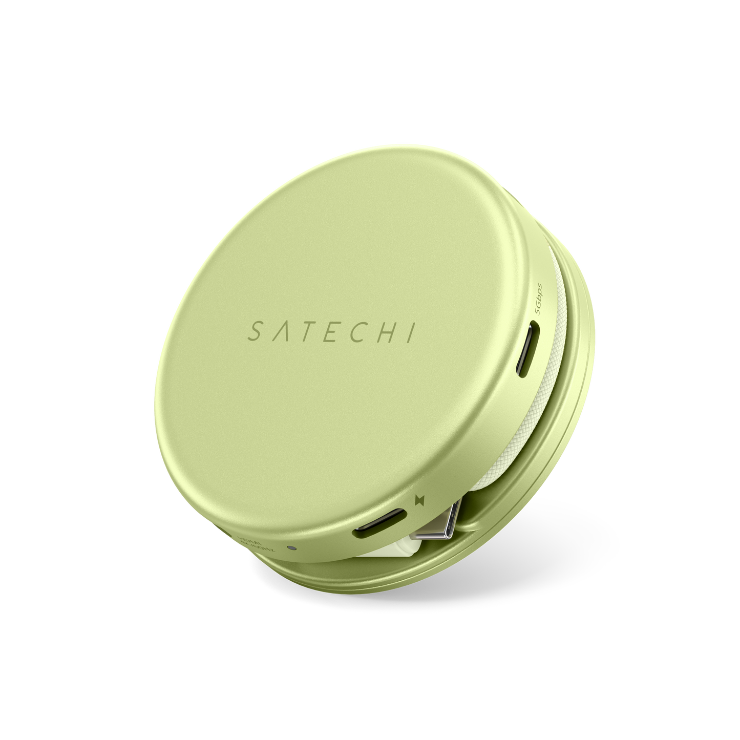Adaptor Satechi OntheGo 5-in-1 Multiport (1x HDMI 4K 60Hz, 1x USB-C up to 5 Gbps, 1x USB-A 3.0 up to 5 Gbps, 1xUSB-C PD60W, 1x SD card reader), Citrus