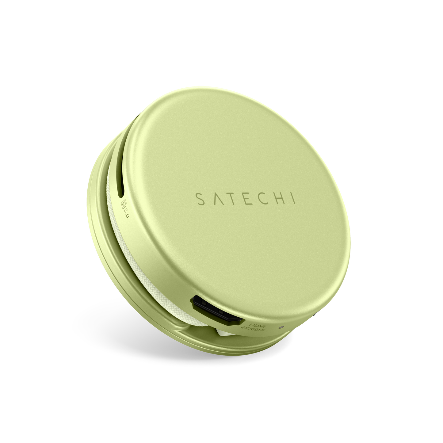 Adaptor Satechi OntheGo 5-in-1 Multiport (1x HDMI 4K 60Hz, 1x USB-C up to 5 Gbps, 1x USB-A 3.0 up to 5 Gbps, 1xUSB-C PD60W, 1x SD card reader), Citrus