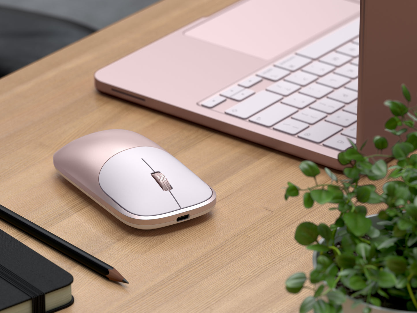 Mouse Satechi Slim EX Wireless, Blush