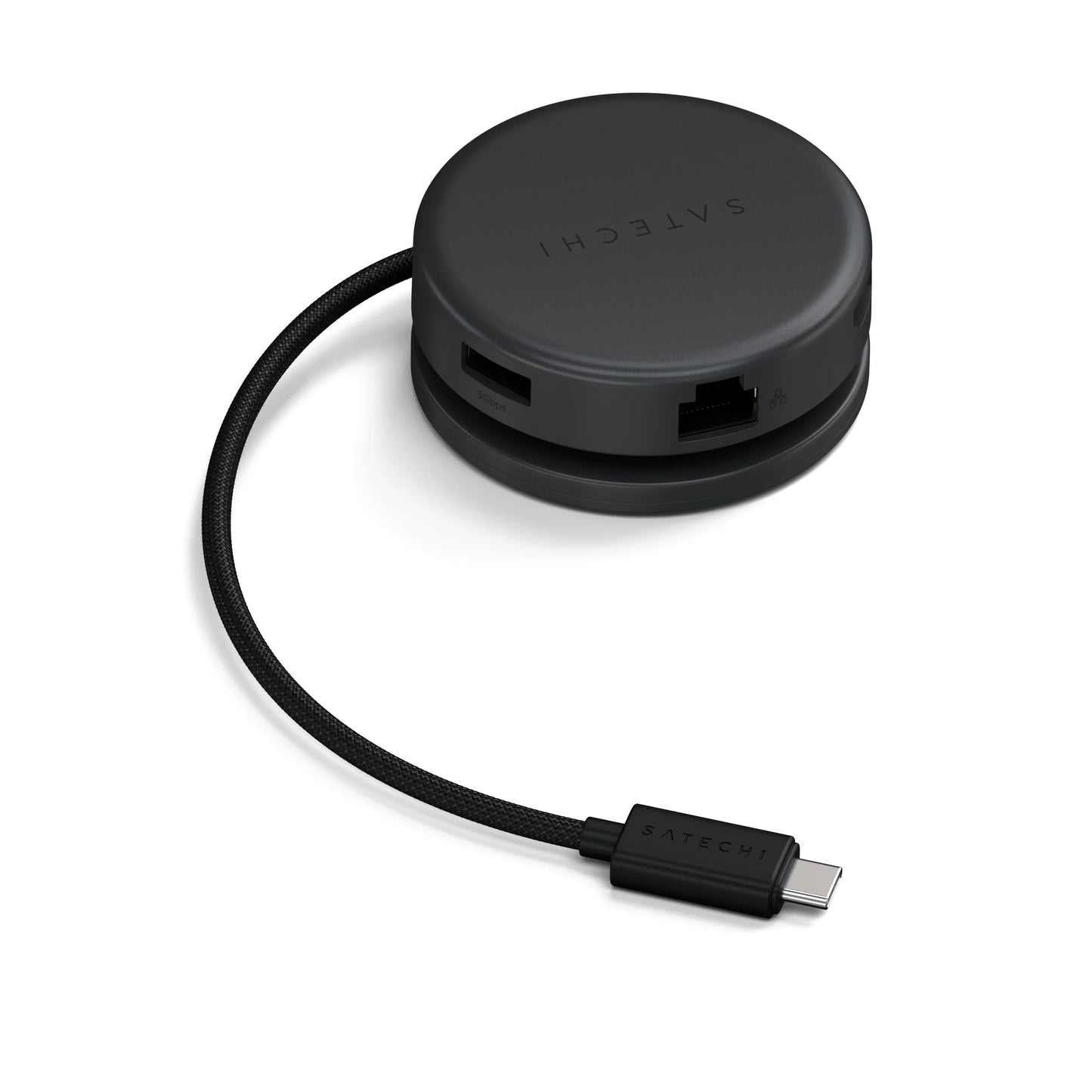Adaptor Satechi OnTheGo 7-in-1, Negru