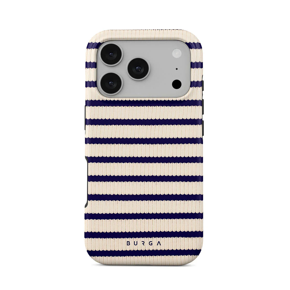 Husa de protectie BURGA pentru iPhone 17 Pro, Dungi, Bej