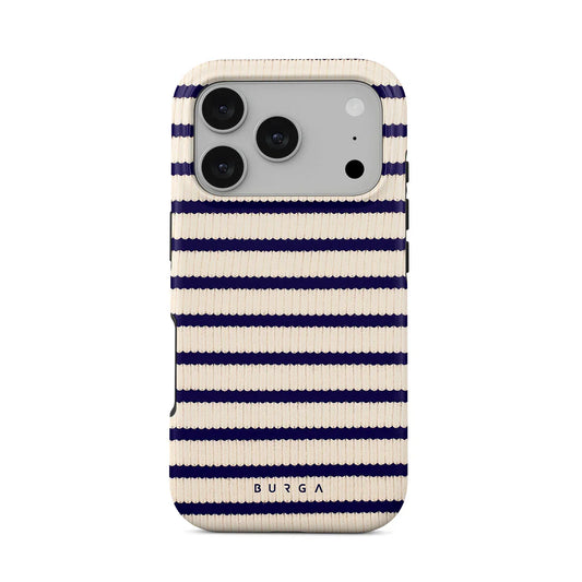 Husa de protectie BURGA pentru iPhone 17 Pro, Dungi, Bej