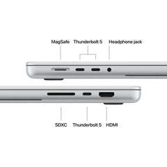 16-inch MacBook Pro with PROLED XDR Display: Apple M5 Max chip with 18-core CPU and 32-core GPU, 2TB SSD - Silver - iSTYLE.ro