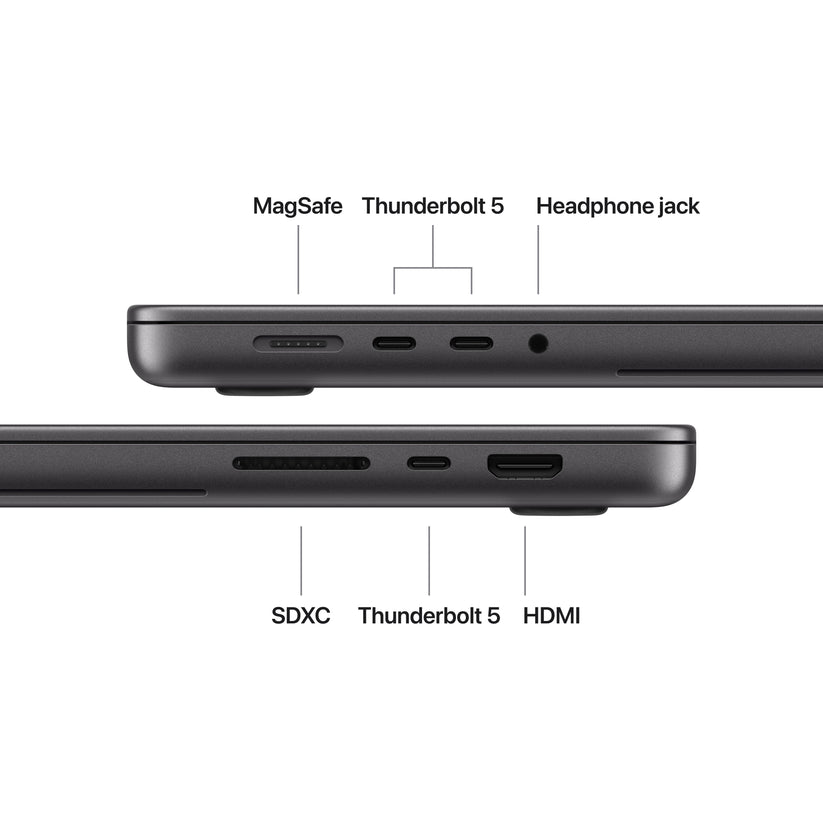 16-inch MacBook Pro with PROLED XDR Display: Apple M5 Max chip with 18-core CPU and 32-core GPU, 2TB SSD - Space Black - iSTYLE.ro