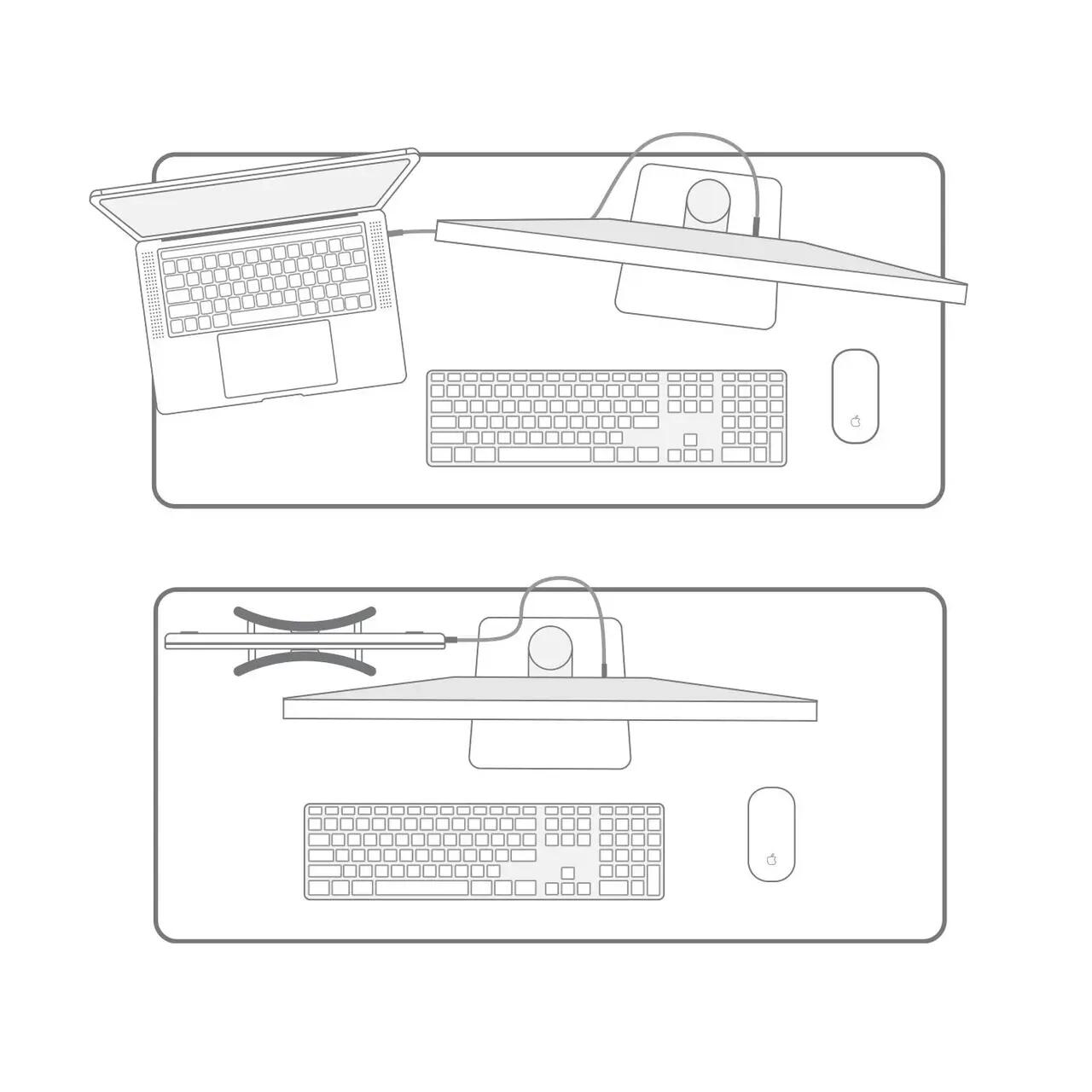 Suport Twelve South BookArc Flex, suport vertical laptop/MacBook, pentru birou, compatibil laptopuri pana la 14”, grosime max. 2.5 cm (1”), Negru