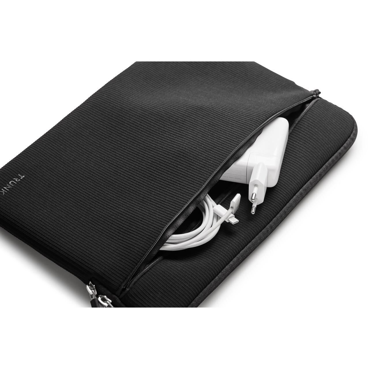 Husa de protectie TRUNK pentru MacBook 14", Textil, Negru