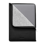 Husa de protectie Woolnut Folio pentru MacBook, 15", Piele, Negru