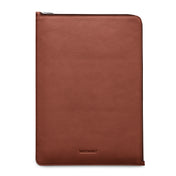 Husa de protectie Woolnut Folio pentru MacBook Pro 16", Piele, Cognac