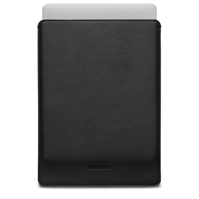 Husa de protectie WOOLNUT pentru MacBook Neo, Piele, Negru
